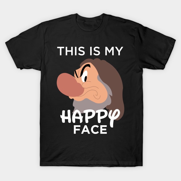 Happy Face T-Shirt by ijoshthereforeiam